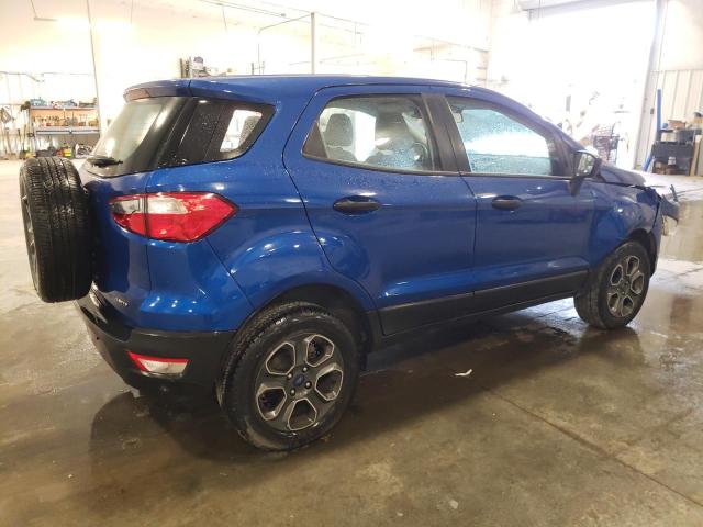 MAJ6P1SL8JC234654 - 2018 FORD ECOSPORT S BLUE photo 3