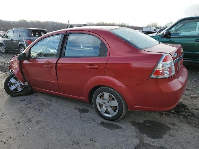 KL1TD56E59B341162 - 2009 CHEVROLET AVEO LS 红色 照片 2