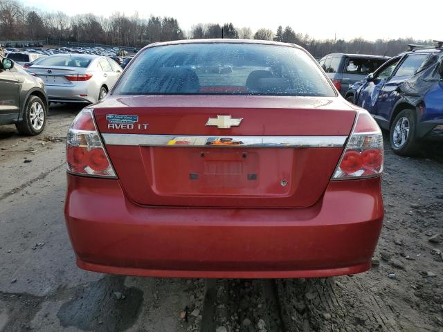 KL1TD56E59B341162 - 2009 CHEVROLET AVEO LS RED photo 6