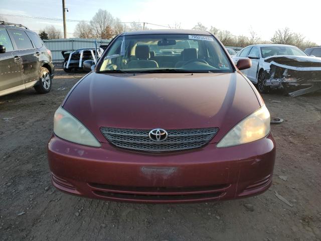 4T1BE32K94U269442 - 2004 TOYOTA CAMRY LE BURGUNDY photo 5