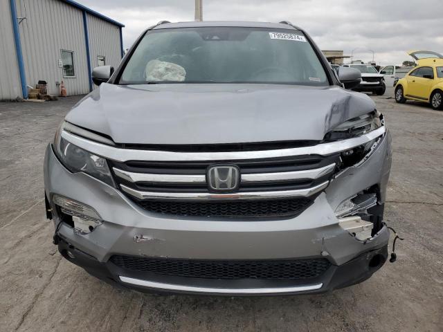 5FNYF6H0XJB026925 - 2018 HONDA PILOT ELITE SILVER photo 5