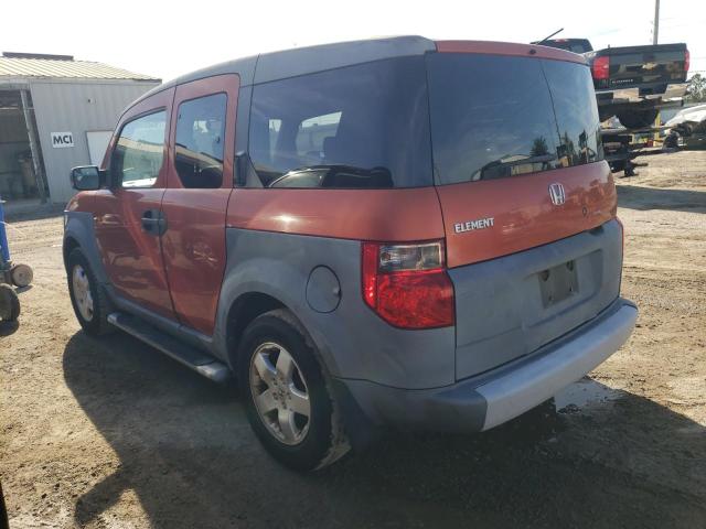 5J6YH18563L011342 - 2003 HONDA ELEMENT EX ORANGE photo 2