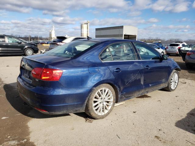 3VWLL7AJ5EM332523 - 2014 VOLKSWAGEN JETTA TDI BLUE photo 3