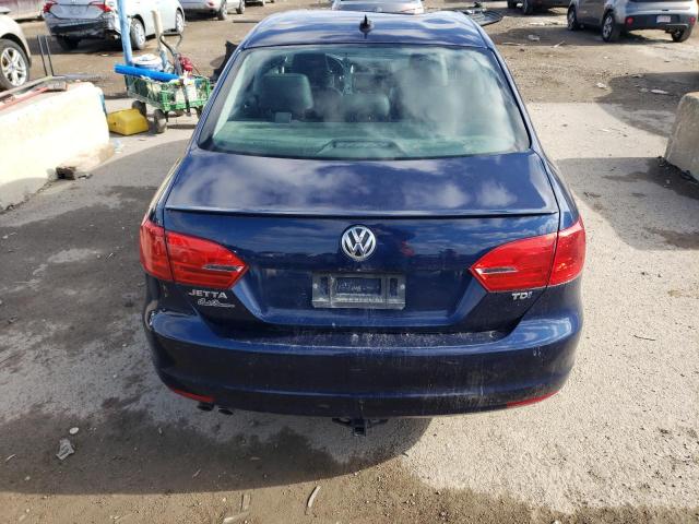 3VWLL7AJ5EM332523 - 2014 VOLKSWAGEN JETTA TDI BLUE photo 6