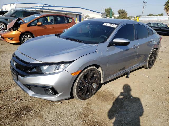 2HGFC2F84KH603463 - 2019 HONDA CIVIC SPORT ვერცხლისფერი ფოტო 1