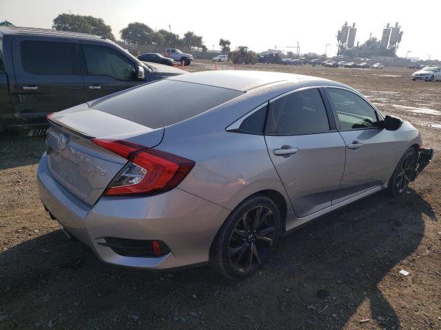 2HGFC2F84KH603463 - 2019 HONDA CIVIC SPORT ვერცხლისფერი ფოტო 3
