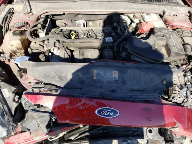 1FA6P0H78E5399411 - 2014 FORD FUSION SE RED photo 11