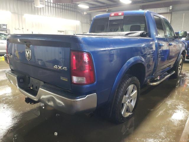 1D7RV1GP1AS132858 - 2010 DODGE RAM 1500 BLUE photo 3