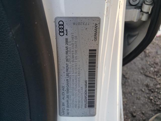 WAU32AFC8DN144545 - 2013 AUDI S7 PRESTIGE WHITE photo 13