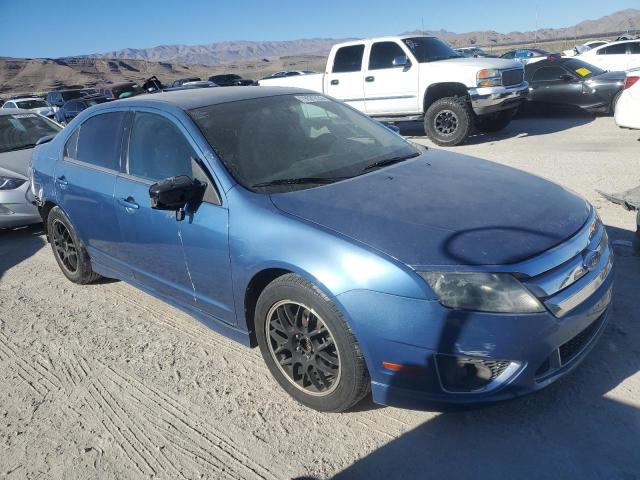 3FAHP0DC5AR233317 - 2010 FORD FUSION SPORT BLUE photo 4