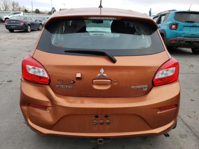 ML32A4HJ4HH002215 - 2017 MITSUBISHI MIRAGE SE ORANGE photo 6