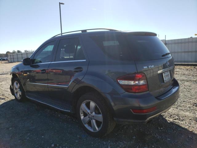 4JGBB8GB6AA570083 - 2010 MERCEDES-BENZ ML 350 4MATIC CHARCOAL photo 2