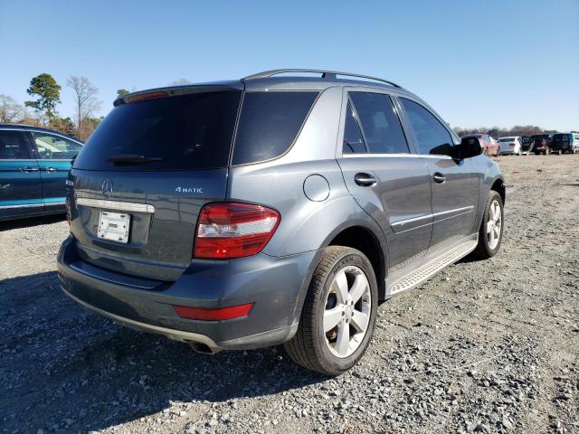 4JGBB8GB6AA570083 - 2010 MERCEDES-BENZ ML 350 4MATIC CHARCOAL photo 3