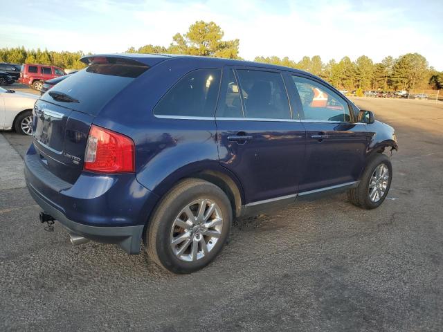 2FMDK4KC3BBB10807 - 2011 FORD EDGE LIMITED BLUE photo 3