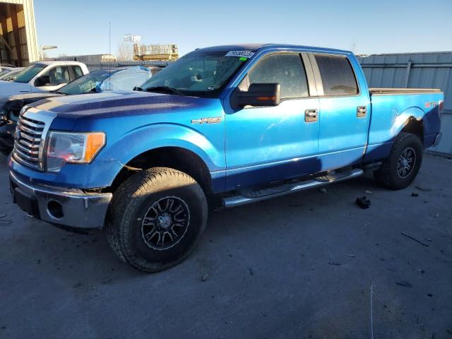 1FTFW1EV1AFA41433 - 2010 FORD F150 SUPERCREW BLUE photo 1