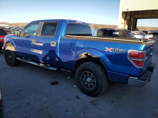 1FTFW1EV1AFA41433 - 2010 FORD F150 SUPERCREW BLUE photo 2