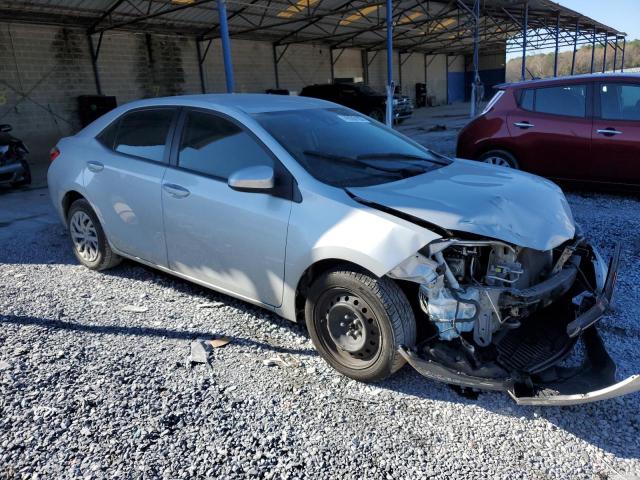 2T1BURHE3HC759017 - 2017 TOYOTA COROLLA L SILVER photo 4