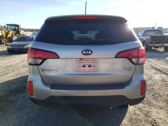 5XYKUDA70EG536447 - 2014 KIA SORENTO EX SILVER photo 6