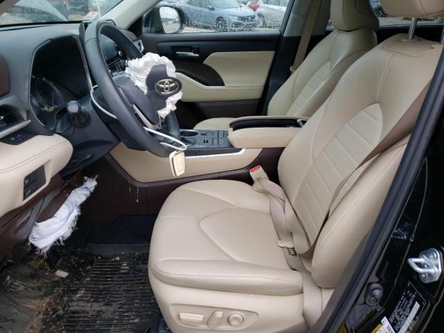 5TDGZRBH7NS586261 - 2022 TOYOTA HIGHLANDER XLE BLACK photo 7