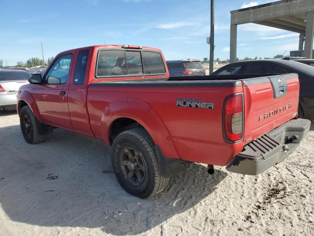 1N6ED26T02C381693 - 2002 NISSAN FRONTIER KING CAB XE RED photo 2