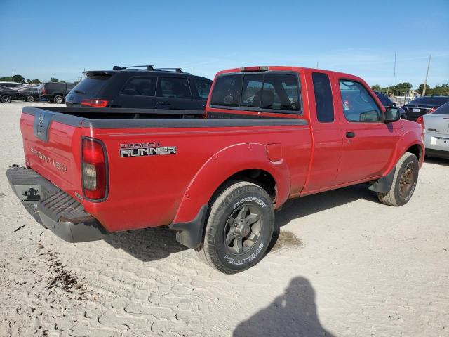 1N6ED26T02C381693 - 2002 NISSAN FRONTIER KING CAB XE RED photo 3