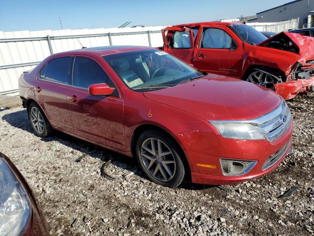 3FAHP0JA1CR360460 - 2012 FORD FUSION SEL RED photo 4