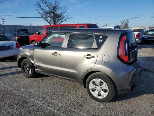 KNDJN2A27F7127569 - 2015 KIA SOUL GRAY photo 2