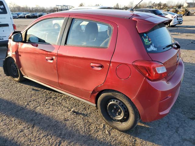 ML32A3HJXHH011320 - 2017 MITSUBISHI MIRAGE ES RED photo 2