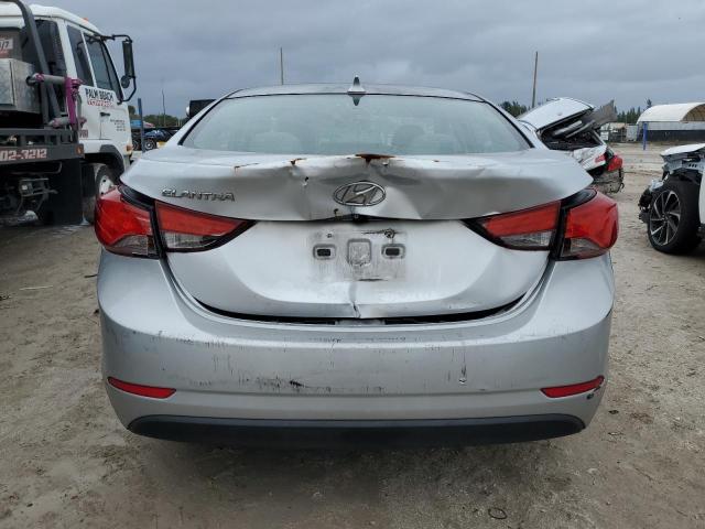 5NPDH4AE7EH503272 - 2014 HYUNDAI ELANTRA SE SILVER photo 6