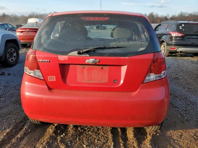 KL1TD62694B275373 - 2004 CHEVROLET AVEO RED photo 6