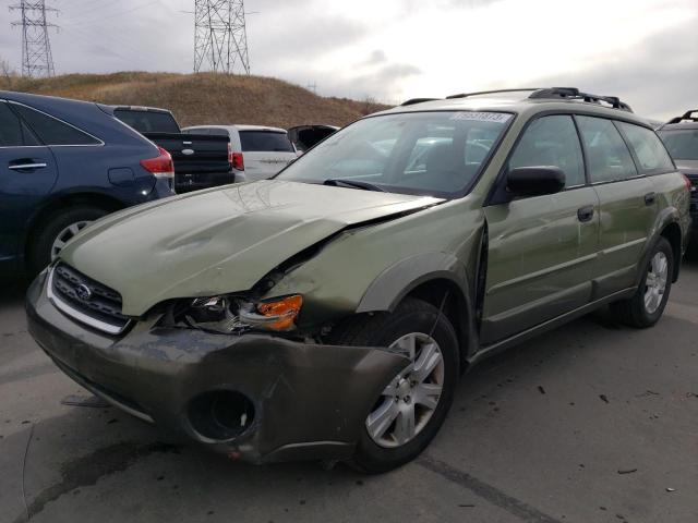 4S4BP61C957374438 - 2005 SUBARU LEGACY OUTBACK 2.5I GREEN photo 1