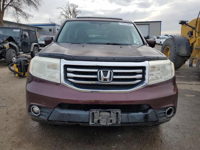 5FNYF4H65FB010695 - 2015 HONDA PILOT EXL BURGUNDY photo 5