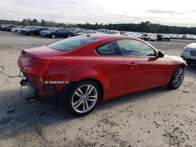 JNKCV64E99M607302 - 2009 INFINITI G37 BASE RED photo 3