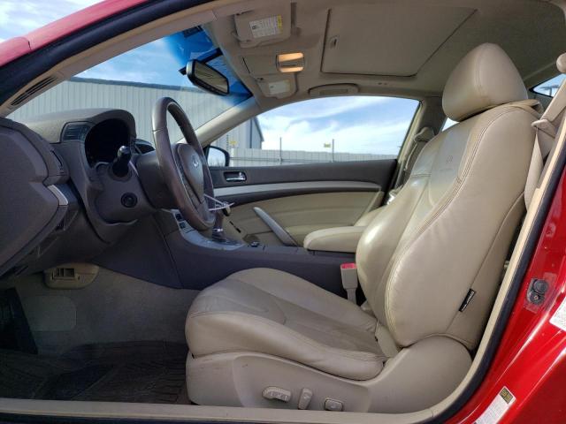 JNKCV64E99M607302 - 2009 INFINITI G37 BASE RED photo 7