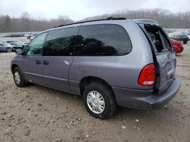 1P4GP44R7WB653573 - 1998 PLYMOUTH VOYAGER SE BLUE photo 2