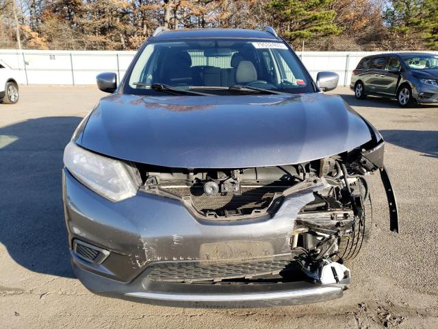 KNMAT2MVXGP611569 - 2016 NISSAN ROGUE S GRAY photo 5