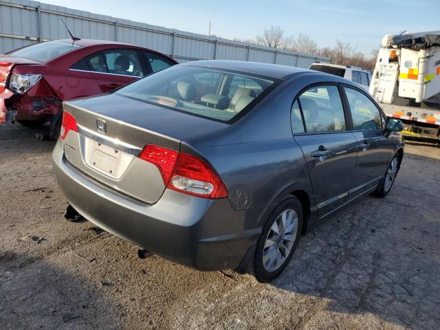 19XFA16959E029923 - 2009 HONDA CIVIC EXL ნაცრისფერი ფოტო 3