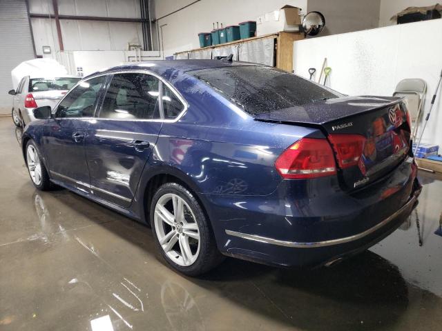 1VWCN7A34EC113100 - 2014 VOLKSWAGEN PASSAT SEL BLUE photo 2