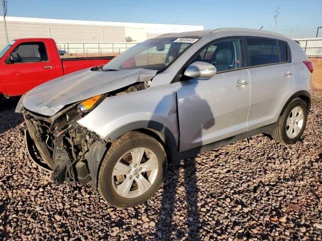 KNDPB3A20C7229378 - 2012 KIA SPORTAGE BASE SILVER photo 1