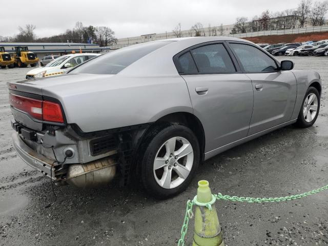 2C3CDXBG8EH174877 - 2014 DODGE CHARGER SE SILVER photo 3