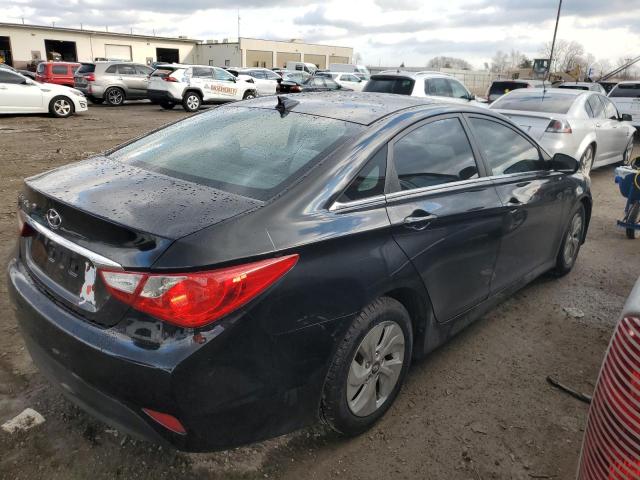 5NPEB4AC0EH815700 - 2014 HYUNDAI SONATA GLS BLACK photo 3