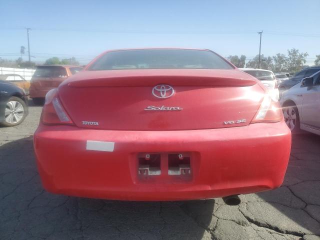 4T1CA38P04U019235 - 2004 TOYOTA CAMRY SOLA SE RED photo 6