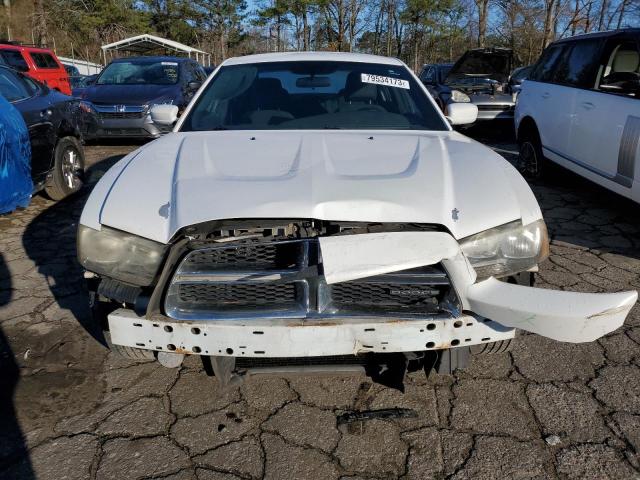 2B3CL3CGXBH608588 - 2011 DODGE CHARGER WHITE photo 5