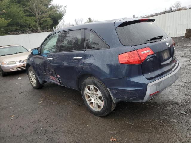 2HNYD28289H515906 - 2009 ACURA MDX BLUE photo 2