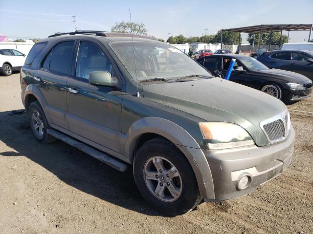 KNDJD733445195312 - 2004 KIA SORENTO EX GREEN photo 4