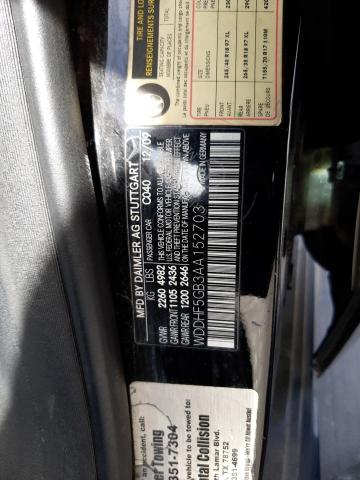 WDDHF5GB3AA152703 - 2010 MERCEDES-BENZ E 350 BLACK photo 12