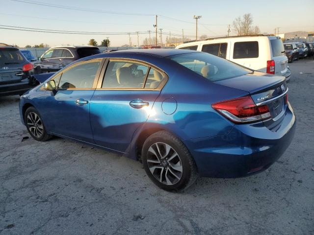 19XFB2F82DE286086 - 2013 HONDA CIVIC EX BLUE photo 2