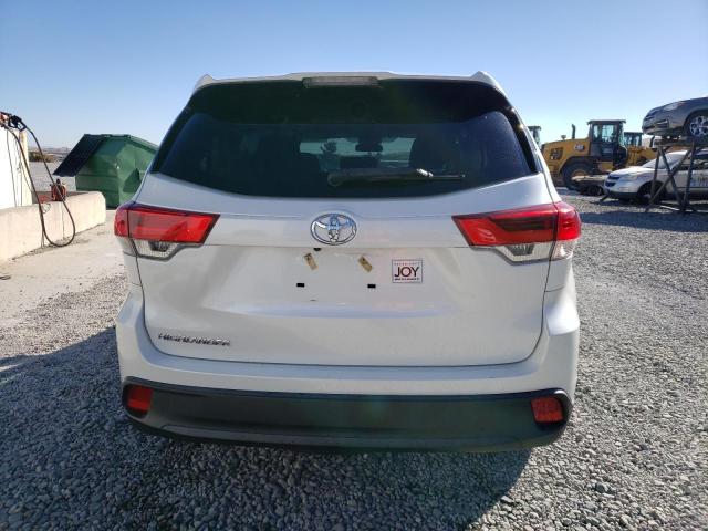 5TDZARFH7KS050853 - 2019 TOYOTA HIGHLANDER LE WHITE photo 6