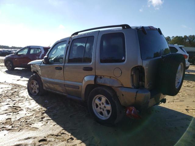 1J4GL48K07W710097 - 2007 JEEP LIBERTY SPORT BEIGE photo 2