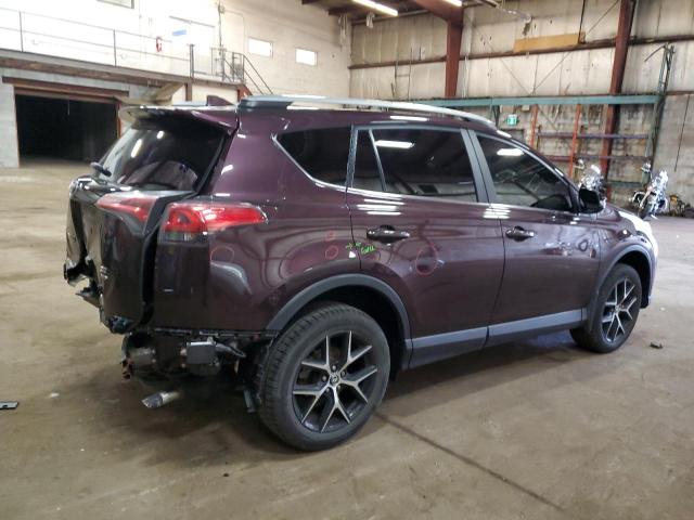 2T3JFREV1HW656629 - 2017 TOYOTA RAV4 SE BURGUNDY photo 3